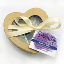 Load image into Gallery viewer, Crystal Healing Serenity Set of Stones in Heart Shaped Box