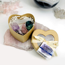 Load image into Gallery viewer, Crystal Healing Serenity Set of Stones in Heart Shaped Box