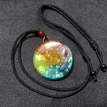 Load image into Gallery viewer, Natural Crystal Colorful Gravel Pendant With Chain