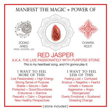 Load image into Gallery viewer, Manifest The Magic + Power of Your Crystal Red Jasper