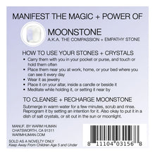Load image into Gallery viewer, Manifest The Magic + Power of Your Crystal Moonstone
