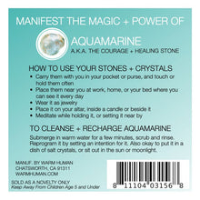 Load image into Gallery viewer, Manifest The Magic + Power of Your Crystal Aquamarine