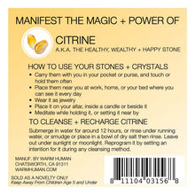 Load image into Gallery viewer, Manifest The Magic + Power of Your Crystal Citrine