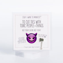 Load image into Gallery viewer, Stuff I Want To Manifest: To Cut Ties With Toxic People + Things (card+charm)