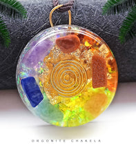 Load image into Gallery viewer, Natural Crystal Colorful Gravel Pendant With Chain