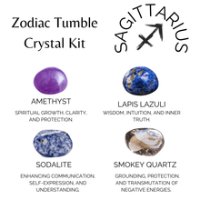 Load image into Gallery viewer, Tumbled Crystal Kit | SAGITTARIUS | Stones Gift | Zodiac Set