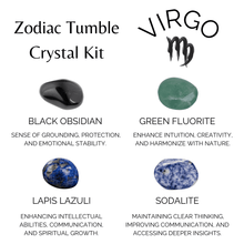 Load image into Gallery viewer, Tumbled Crystals Kit | VIRGO | Stones Gift | Zodiac Set