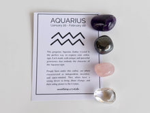 Load image into Gallery viewer, Tumbled Crystals Kit | AQUARIUS | Stones Gift | Zodiac Kit