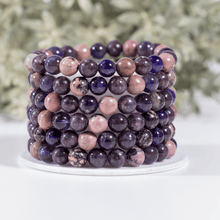 Load image into Gallery viewer, Relaxation Bracelet | Amethyst Rhodonite | Lepidolite