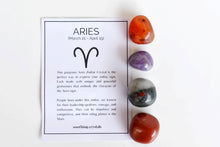 Load image into Gallery viewer, Tumbled Crystals Kit | ARIES | Stones Gift | Zodiac Set