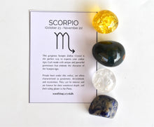 Load image into Gallery viewer, Tumbled Crystals Kit | SCORPIO | Stones Gift | Zodiac Set