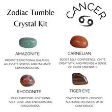 Load image into Gallery viewer, Tumbled Crystals Kit | CANCER | Stones Gift | Zodiac Set