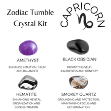 Load image into Gallery viewer, Tumbled Crystals Kit | CAPRICORN | Stones Gift | Zodiac Kit