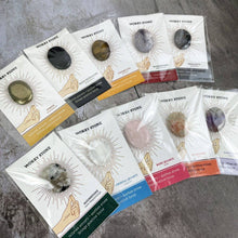 Load image into Gallery viewer, Worry Stone on Card- You Choose the Stone