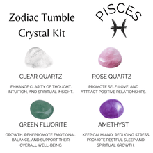 Load image into Gallery viewer, Tumbled Crystals Kit | PISCES | Stones Gift | Zodiac Set