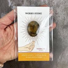 Load image into Gallery viewer, Worry Stone on Card- You Choose the Stone