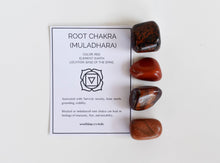 Load image into Gallery viewer, Chakra Gift Set | ROOT Chakra | Crystal Healing Gemstone Kit