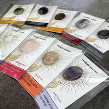Load image into Gallery viewer, Worry Stone on Card- You Choose the Stone