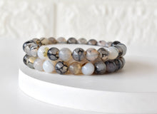 Load image into Gallery viewer, Healing Bracelet | Dragon Vein Agate | Gemstone Bracelet