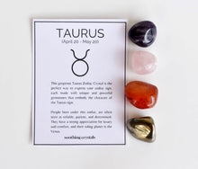 Load image into Gallery viewer, Tumbled Crystals Kit | TAURUS | Stones Gift | Zodiac Set