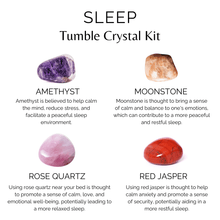 Load image into Gallery viewer, Improve SLEEP Relief Crystal Set, Crystal Healing Sleep Kit