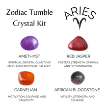 Load image into Gallery viewer, Tumbled Crystals Kit | ARIES | Stones Gift | Zodiac Set