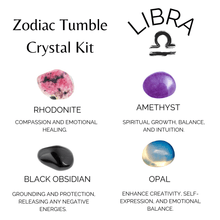 Load image into Gallery viewer, Tumbled Crystals Kit | LIBRA | Stones Gift | Zodiac Set