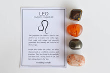 Load image into Gallery viewer, Tumbled Crystals Kit | LEO | Stones Gift | Zodiac Set