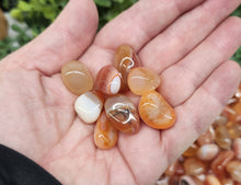 Load image into Gallery viewer, Banded Carnelian (1kg/2.2lbs.) Tumbled Stone 17-23mm