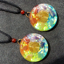 Load image into Gallery viewer, Natural Crystal Colorful Gravel Pendant With Chain