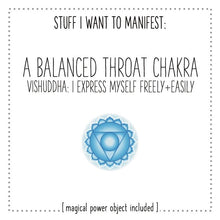 Load image into Gallery viewer, Stuff I Want To Manifest: Balanced Throat Chakra / Vishuddha