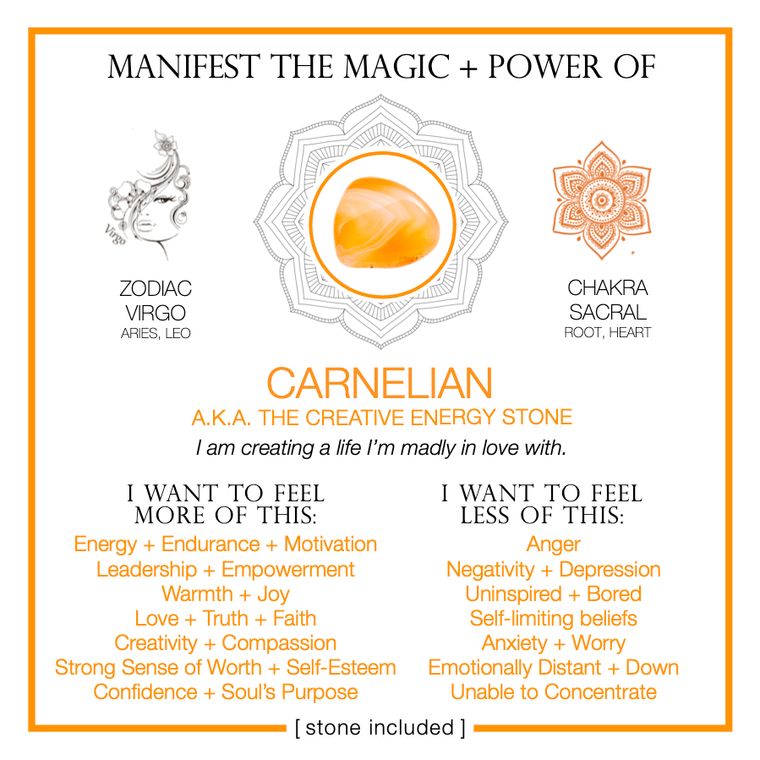 Manifest The Magic + Power of Your Crystal Carnelian