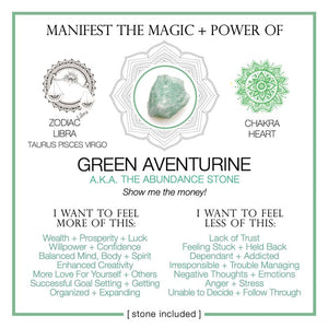 Manifest The Magic + Power of Your Crystal Green Aventurine