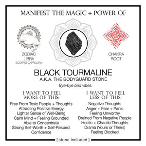 Manifest The Magic + Power of Your Crystal Black Tourmaline