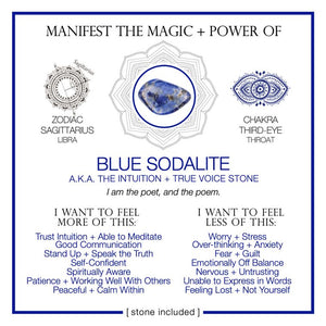 Manifest The Magic + Power of Your Crystal Blue Sodalite
