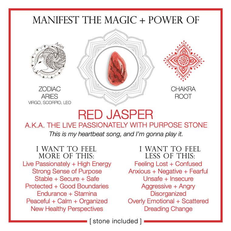 Manifest The Magic + Power of Your Crystal Red Jasper