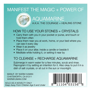 Manifest The Magic + Power of Your Crystal Aquamarine